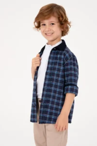 US Polo Assn. Boys' Indigo Long Sleeve Shirt - Image 2