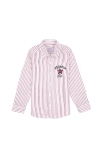 US Polo Assn. Boys' Red Long Sleeve Shirt - Image 4