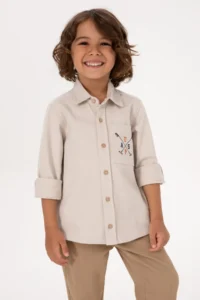 US Polo Assn. Boys' Stone Long Sleeve Shirt