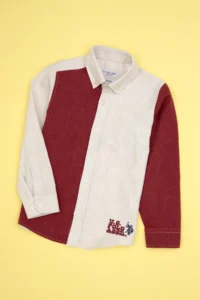 US Polo Assn. Boys' Burgundy Long Sleeve Shirt - Image 3