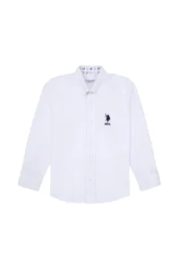 US Polo Assn. Boys' White Long Sleeve Shirt - Image 3
