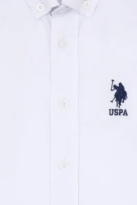 US Polo Assn. Boys' White Long Sleeve Shirt - Image 6