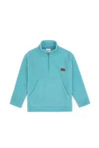 US Polo Assn. Boys' Mint Half Zippered Fleece Sweatshirt