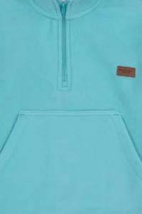 US Polo Assn. Boys' Mint Half Zippered Fleece Sweatshirt - Image 3