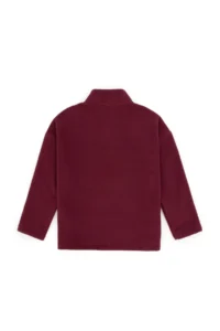 US Polo Assn. Boys' Burgundy Half Zippered Fleece Sweatshirt - Image 4