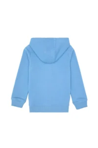 US Polo Assn. Boys' Light Blue Zippered Hooded Sweatshirt - Image 4