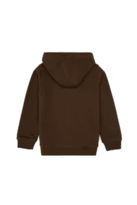 US Polo Assn. Boys' Brown Zippered Hooded Sweatshirt - Image 6