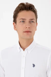 US Polo Assn. Men White Long Sleeve Basic Shirt - Image 3