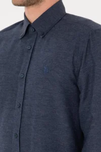 US Polo Assn. Men Indigo Long Sleeve Basic Shirt - Image 7