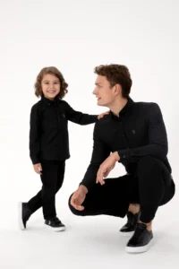 US Polo Assn. Men Black Long Sleeve Basic Shirt - Image 2