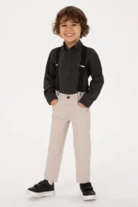 US Polo Assn. Boys' Black Long Sleeve Basic Shirt - Image 4