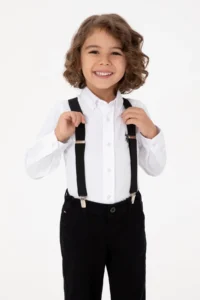 US Polo Assn. Boys' White Long Sleeve Basic Shirt - Image 2
