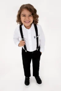 US Polo Assn. Boys' White Long Sleeve Basic Shirt - Image 3