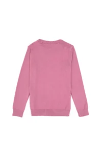 US Polo Assn. Girls' Pink Crew Neck Basic Sweater - Image 4