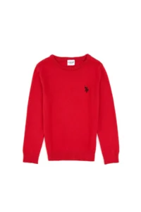 US Polo Assn. Girls' Rejection Crew Neck Basic Sweater - Image 3