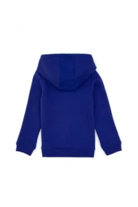 US Polo Assn. Girls' Purple Hooded Zippered Fleece Basic Sweatshirt - Image 4