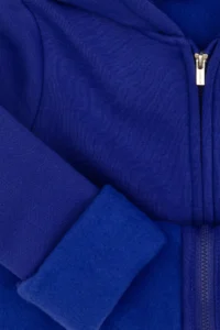 US Polo Assn. Girls' Purple Hooded Zippered Fleece Basic Sweatshirt - Image 6