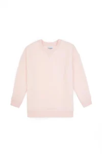 US Polo Assn. Girls' Light Pink Fleece Crew Neck Basic Sweatshirt - Image 6