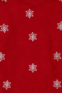 US Polo Assn. Girls' Red New year Themed Knit Dress - Image 5