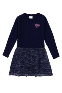 US Polo Assn. Girls' Navy Blue Knit Dress - Image 3