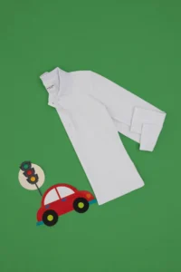 US Polo Assn. Girls' White Polo Shirt Collar Basic Sweatshirt - Image 3