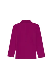 US Polo Assn. Girls' Fuchsia Polo Shirt Collar Basic Sweatshirt - Image 4