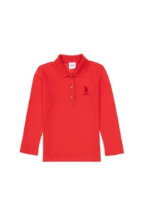 US Polo Assn. Girls' Rejection Polo Shirt Collar Basic Sweatshirt - Image 6