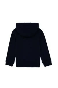 US Polo Assn. Girls' Navy Blue Hooded Zippered Basic Sweatshirt - Image 4