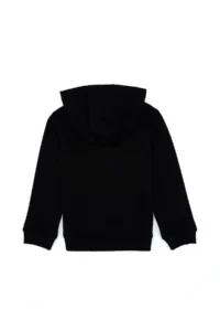 US Polo Assn. Girls' Black Hooded Zippered Basic Sweatshirt - Image 4