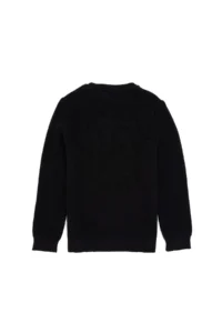 US Polo Assn. Girls' Black Crew Neck Basic Sweater - Image 4