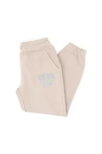 US Polo Assn. Girls' Stone Glitter Print Detailed Jogger Sweatpants - Image 4