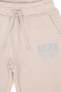 US Polo Assn. Girls' Stone Glitter Print Detailed Jogger Sweatpants - Image 7