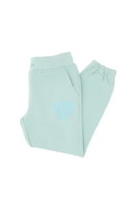 US Polo Assn. Girls' Mint Glitter Print Detailed Jogger Sweatpants - Image 4