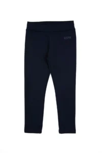 US Polo Assn. Girls' Navy Blue Scuba Material Fleece Leggings - Image 4