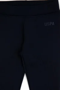 US Polo Assn. Girls' Navy Blue Scuba Material Fleece Leggings - Image 6