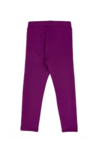 US Polo Assn. Girls' Violet Scuba Material Fleece Leggings - Image 5