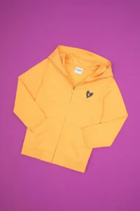 US Polo Assn. Girls' Mango Hooded Zippered Sweatshirt - Image 3