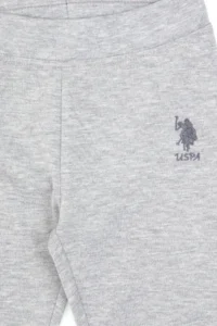 US Polo Assn. Girls' Light Gray Melanj Leggings - Image 7