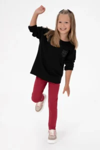US Polo Assn. Girls' Koyu Raspberry Leggings - Image 2