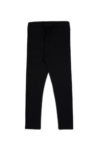 US Polo Assn. Girls' Black ribbed interlock Leggings - Image 7