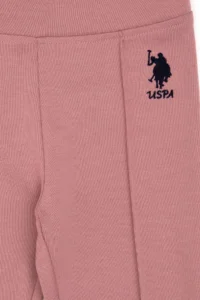 US Polo Assn. Girls' Orchid ribbed interlock Leggings - Image 6