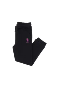 US Polo Assn. Girls' Black Fleece Jogger Sweatpants - Image 6