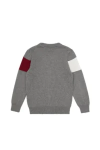 US Polo Assn. Boys' Gray Melanj Knitwear Cardigan - Image 2