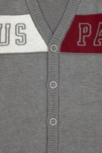 US Polo Assn. Boys' Gray Melanj Knitwear Cardigan - Image 3