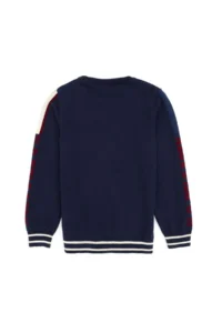 US Polo Assn. Boys' Navy Blue Crew Neck Sweater - Image 2
