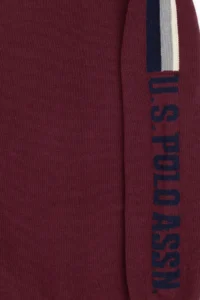 US Polo Assn. Boys' Burgundy Crew Neck Sweater - Image 4