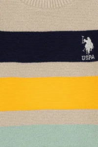 US Polo Assn. Boys' Stone Melanj Crew Neck Sweater - Image 4