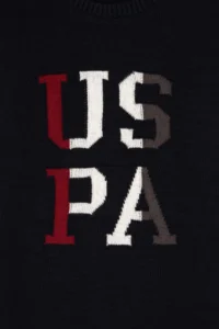 US Polo Assn. Boys' Navy Blue Crew Neck Sweater - Image 4