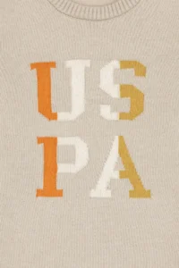 US Polo Assn. Boys' Stone Melanj Crew Neck Sweater - Image 4