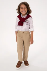 US Polo Assn. Boys' Camel Kanvas Pants